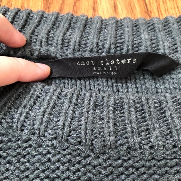 Grey Knit Sweater - Picture 3 of 3